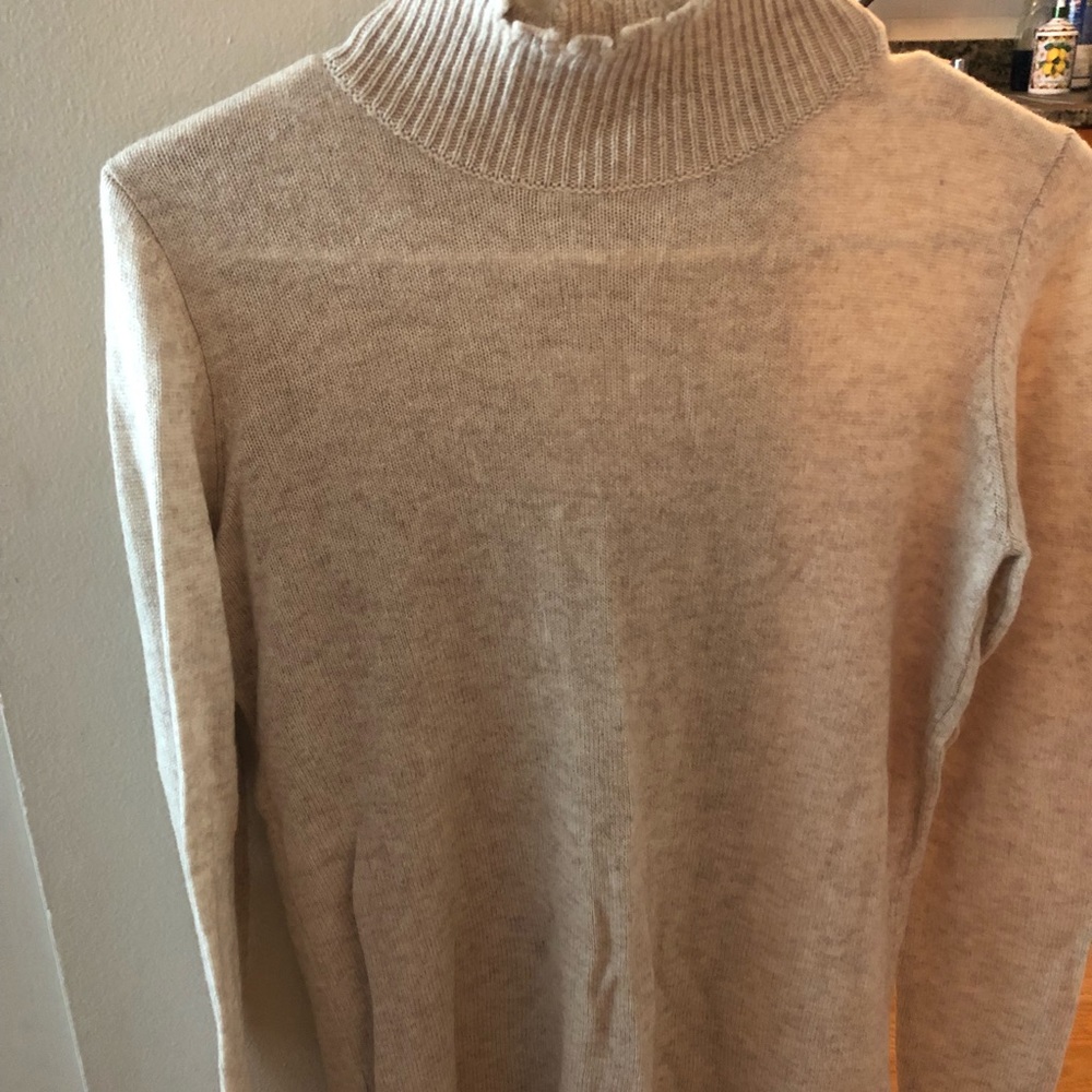 Cashmere mock neck sweater